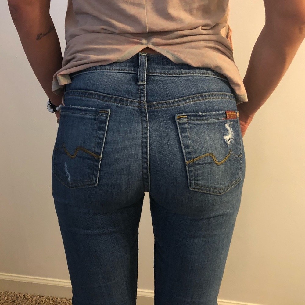 Distressed jeans